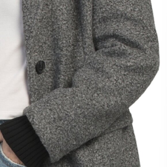 ELIE TAHARI Notch Collar Button Down Long Coat - Picture 3 of 3